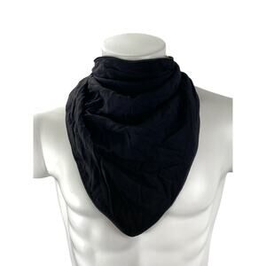 NEW Wrapped Men's Black Yellow Winter Neckroll Triangle Wrap Scarf One Size